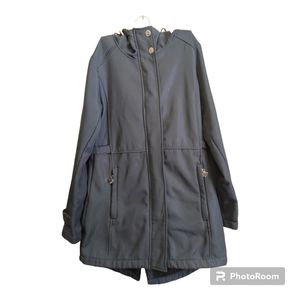 CANADA WEATHER GEAR Navy Soft Shell Jacket Size Small
